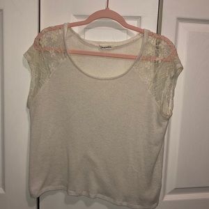 Aeropostale lace sleeve dress shirt